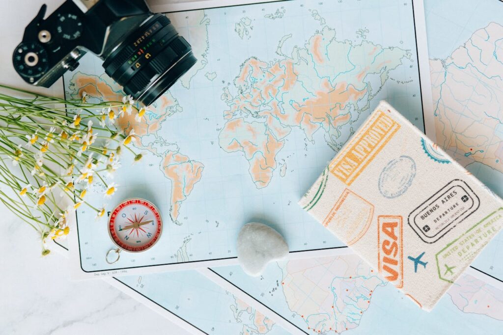 planning vacation map